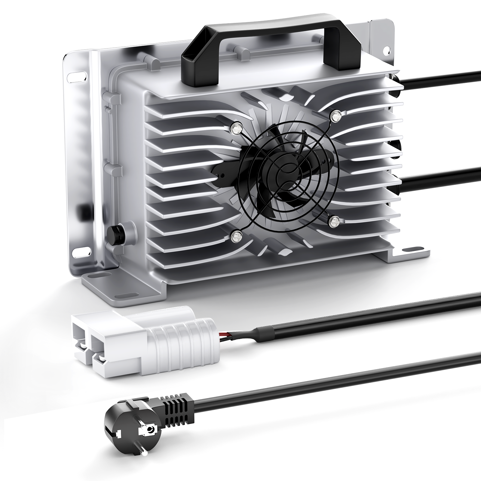 Suraziki 54,75 V 30 A Lithium-Lifepo4-Batterieladegerät für 48 V 15S Batterie, wasserdicht, 0-V-BMS-Aktivierungsladegerät für Wohnmobile, Boote, Golfwagen, Energiespeichersystem